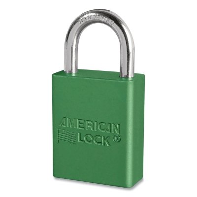 Green Andzd Al Safety Padlock 1IN Shackle Ka MPN:A1105KAW6000GRN