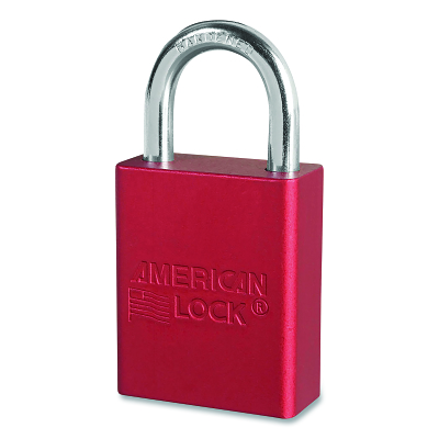 Red Andzd Al Safety Padlock 1IN Shackle Ka MPN:A1105KAW6000RED
