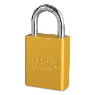 Gold Safety Padlock Keyed Alike 5 Pin MPN:A1105KAYLW-34886