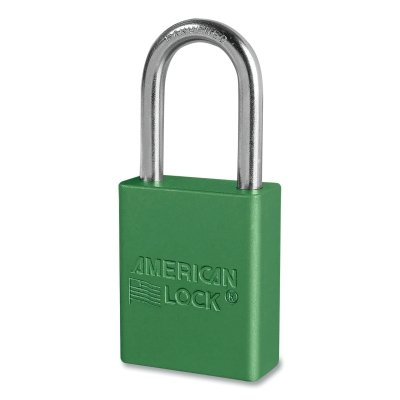 Green 5-Pin Safety Lock-Out Padlock Keyed Alike MPN:A1106KAGRN-21358