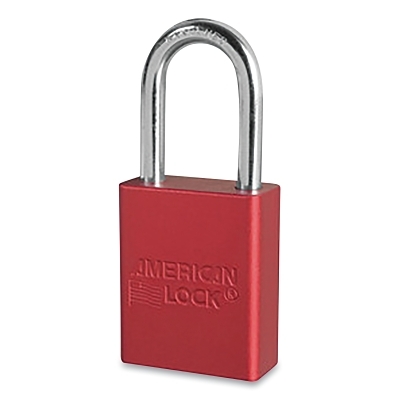 Red Safety Padlock Keyedalike w/1-1/2