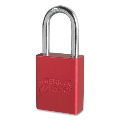 Red Andzd Al Safety Padlock 1-1/2IN Shackle Ka MPN:A1106KAW6000RED