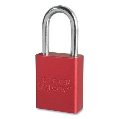 Red Safety Lcok-Out Padlock Keyed Diffe MPN:A1166RED