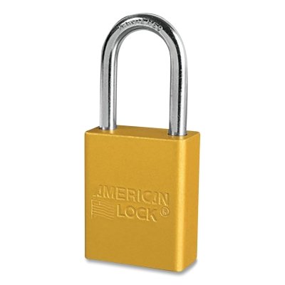 Gold Safety Lcok-Out Padlock Keyed Diffe MPN:A1166YLW