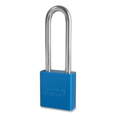 5 Pin Tumbler Padlock Black Keyed Diffe MPN:A1207BLU
