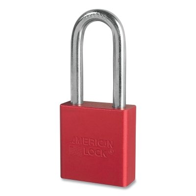 6 Pin Red Safety Lock-Out Padlock Keyed Alike MPN:A1266KARED-88096