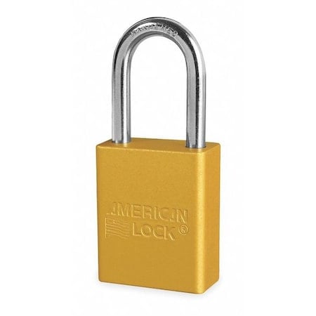 5 Pin Gold Safety Lock-Out Padlock Keyed Alike MPN:A1106KAYLW-46745