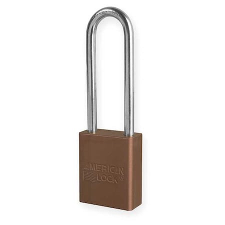 Brown Safety Padlock Keyed Alike w/3