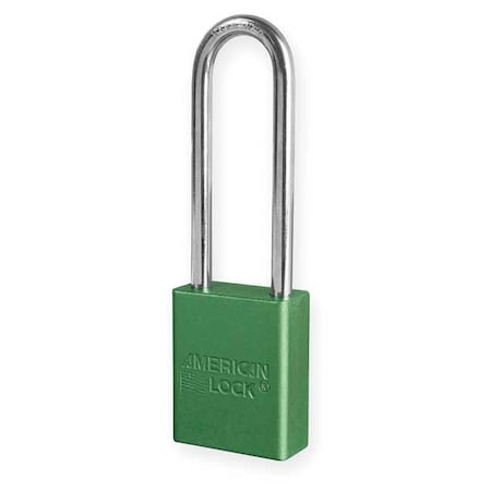 Green Safety Padlock Keyed Alike w/3
