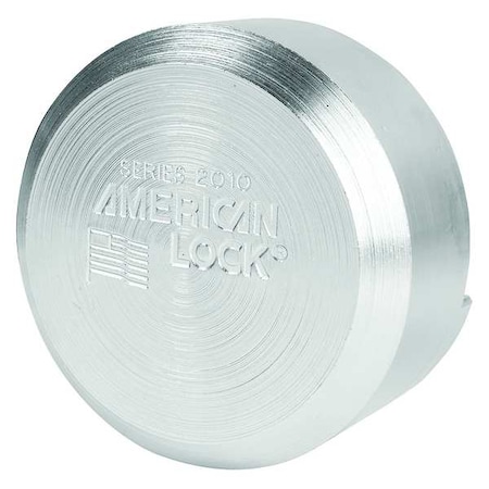 Padlock, Keyed Different, Hidden Shackle, Round Steel Body, Boron Shackle, 1 23/32 in W MPN:A2010