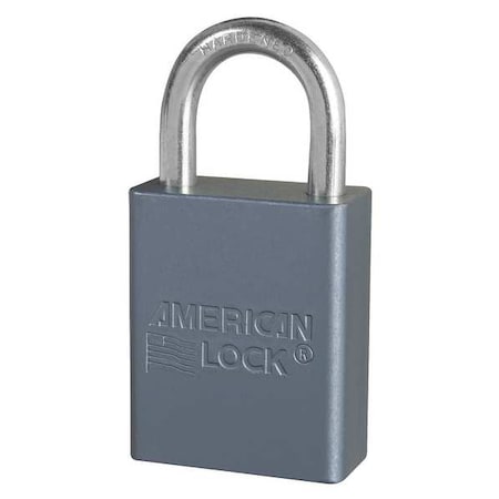 Padlock, Keyed Different, Standard Shackle, Rectangular Aluminum Body, Hardened Steel Shackle MPN:A30
