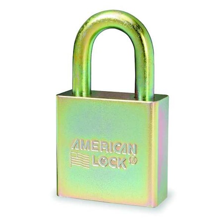 Padlock, Keyed Different, Standard Shackle, Rectangular Steel Body, Boron Shackle, 3/4 in W MPN:A5200GLN