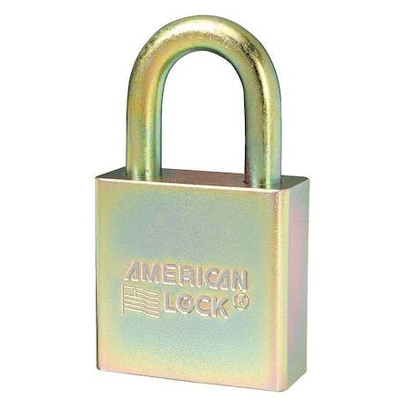 Padlocks, Keyed Alike, Standard Shackle, Rectangular Steel Body, Boron Shackle, 3/4 in W, 10 PK MPN:A5200GLNKAS10