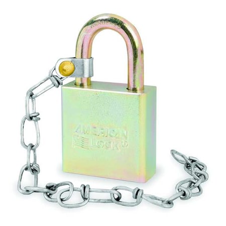 Padlock, Keyed Different, Standard Shackle, Rectangular Steel Body, Boron Shackle, 3/4 in W MPN:A5200GLWN