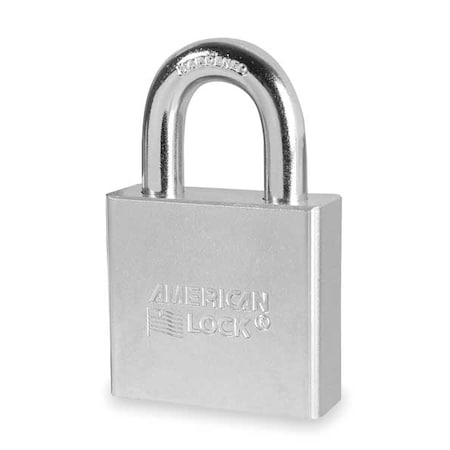 Padlock, Keyed Different, Standard Shackle, Rectangle Steel Body, Boron Shackle, 3/4 in W MPN:A5260