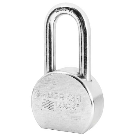 Padlock, Keyed Alike, Long Shackle, Round Steel Body, Boron Shackle, 15/16 in W MPN:A701KA
