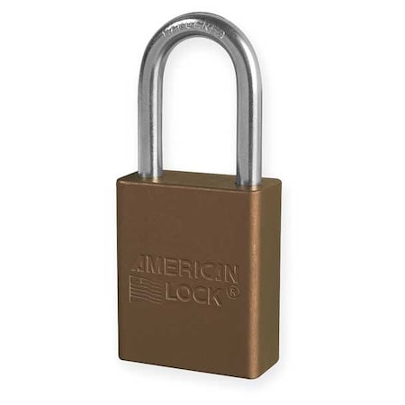 Brown Alum Safety Padlock Key Retain MPN:A1106NRBRN