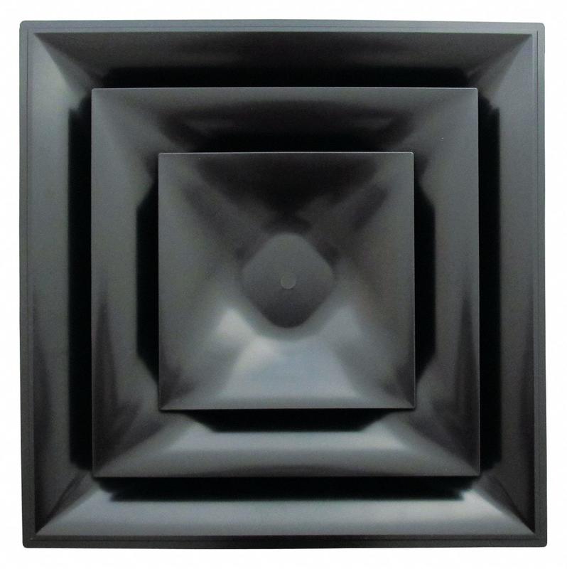 Ceiling Diffuser Black 6 Duct Size MPN:STR-C-6BK