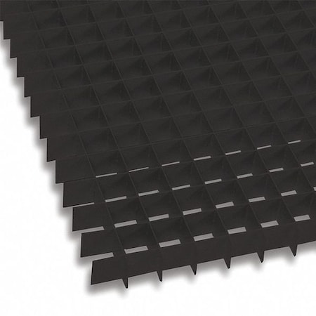 Eggcrate Grille Panel, Ovrszd, Alum, Black, 24