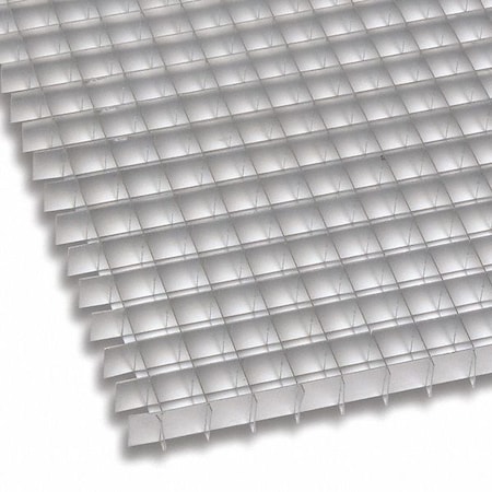 Eggcrate Grille Panel, Ovrszd, Alum, Mill, 30