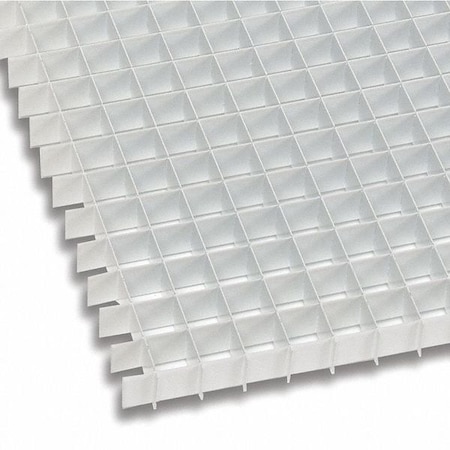 Eggcrate Panel, Ovrszd, PK10, Aluminum MPN:ALUMWHT3060-10PK