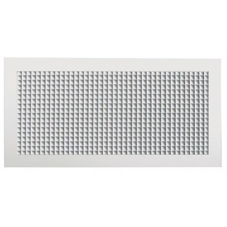 Return Air Grille 23.75 X 11.75, Powder Coated, Aluminum MPN:SG-10x22-RTW-4PK