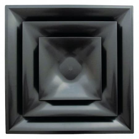 6 in Square 3 Cone Diffuser, Black MPN:STR-C-6BK