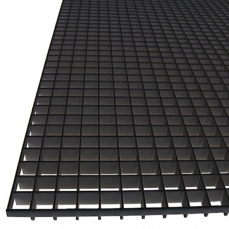 Eggcrate Panel, Plastic, Black, PK5 MPN:TC-24-2448BK-5PK