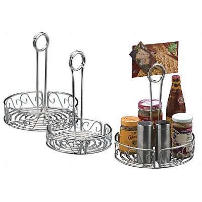 Condiment Rack Silver 6 1/4 x 9 In. MPN:SSCC6