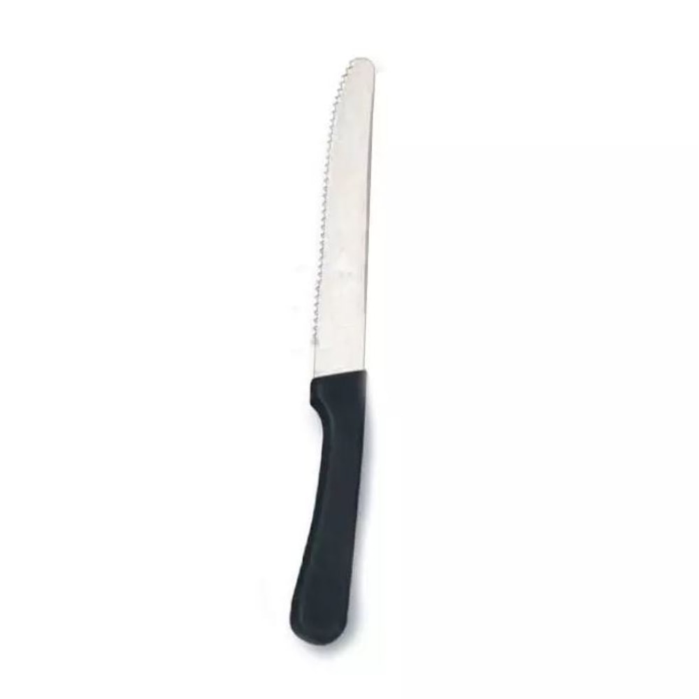 American Metalcraft Full-Tang Steak Knives, 5in, Silver/Black, Pack Of 12 Knives MPN:IGKNF2