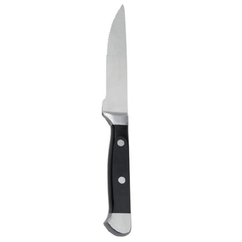 American Metalcraft Full-Tang Steak Knives, 10-1/4in, Silver/Black, Pack Of 72 Knives MPN:SSSK