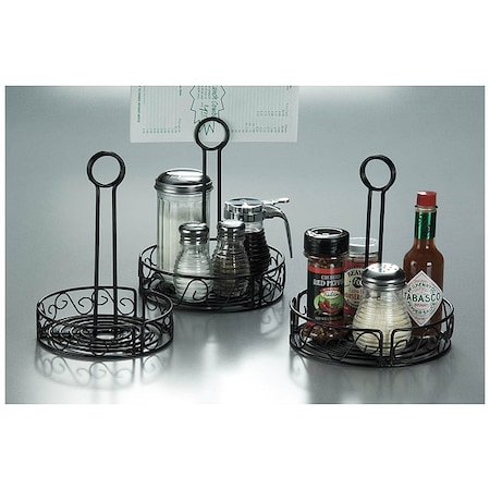 Condiment Rack, Black, 6 1/4 x 9 In. MPN:WBCC6