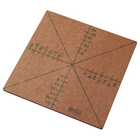 Pizza Cutting Board, 20x20 in, Brown MPN:MPCUT4