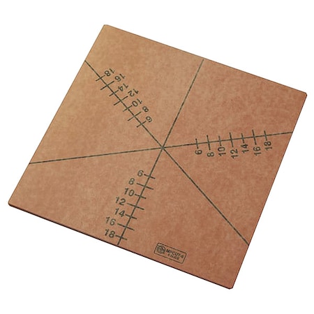 Pizza Cutting Board, 20x20 in, Brown MPN:MPCUT6