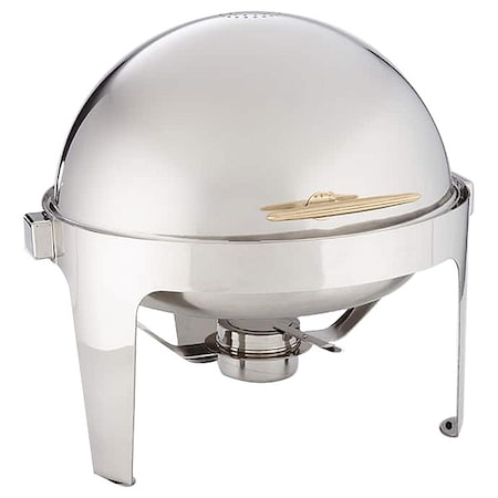 Round Chafer, Stainless/Gold, 7 qt. MPN:GOLDAGRD18
