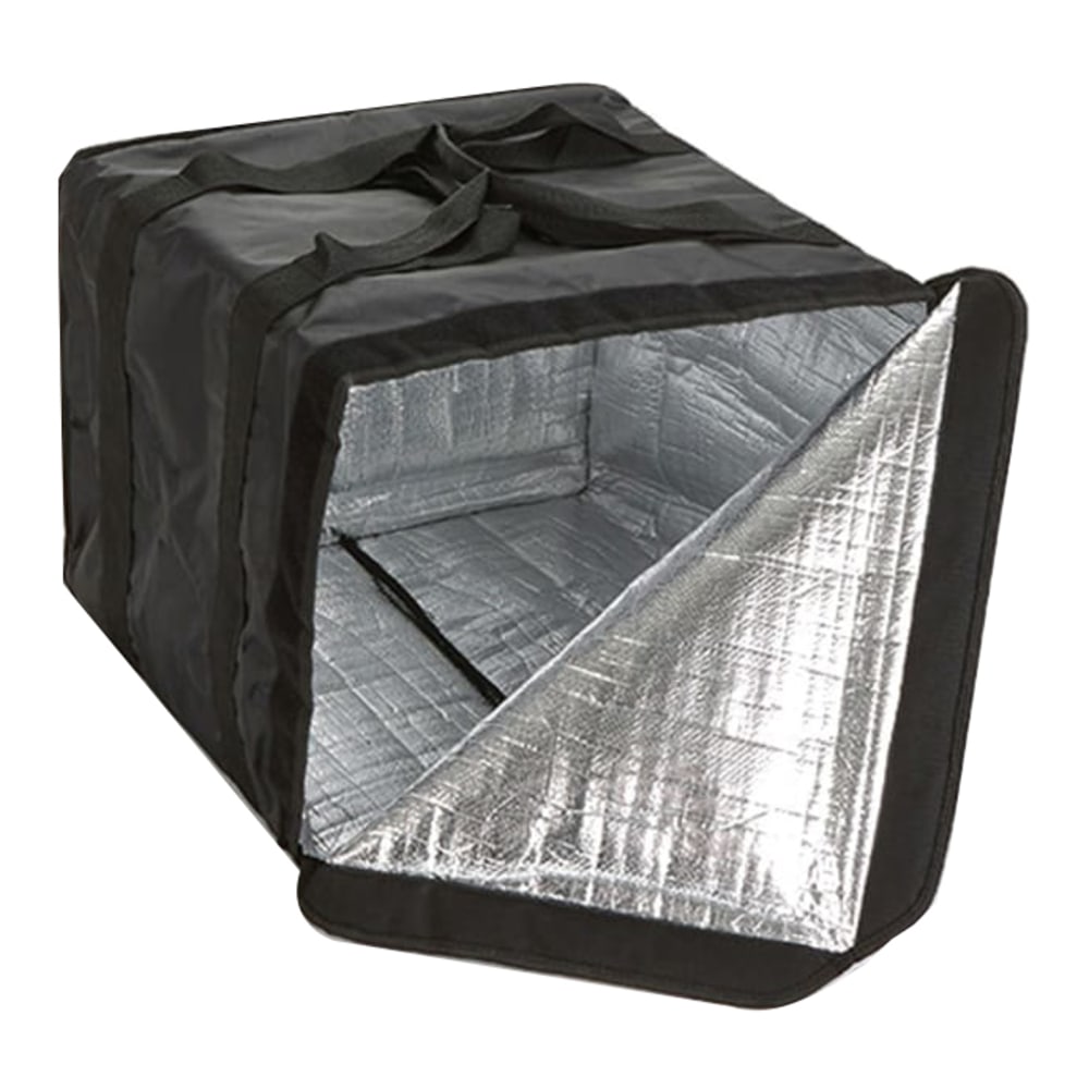 American Metalcraft Food Delivery Bags, Deluxe, 12inH x 12inW x 12inD, Black, Pack Of 10 Bags MPN:BLBAG19