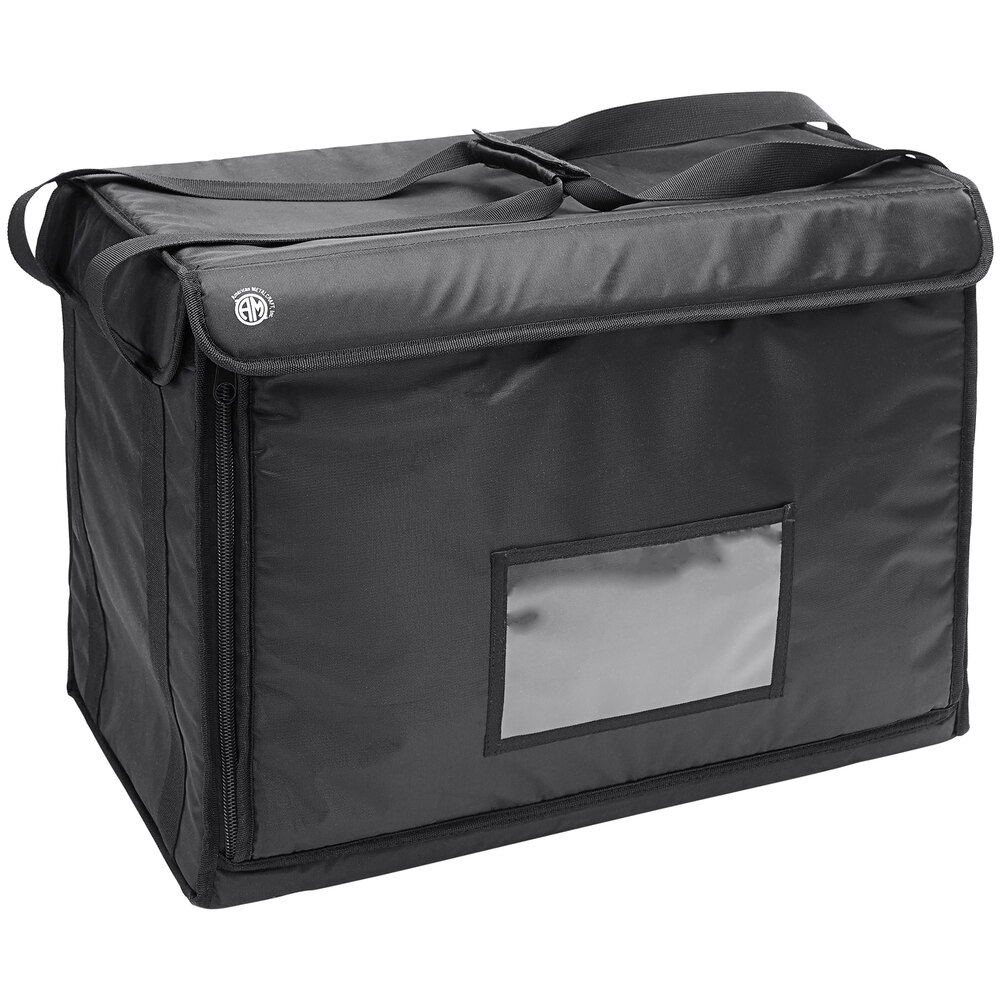 American Metalcraft Pizza Delivery Bag, 18in x 18in x 5in, Black MPN:BLDB2216
