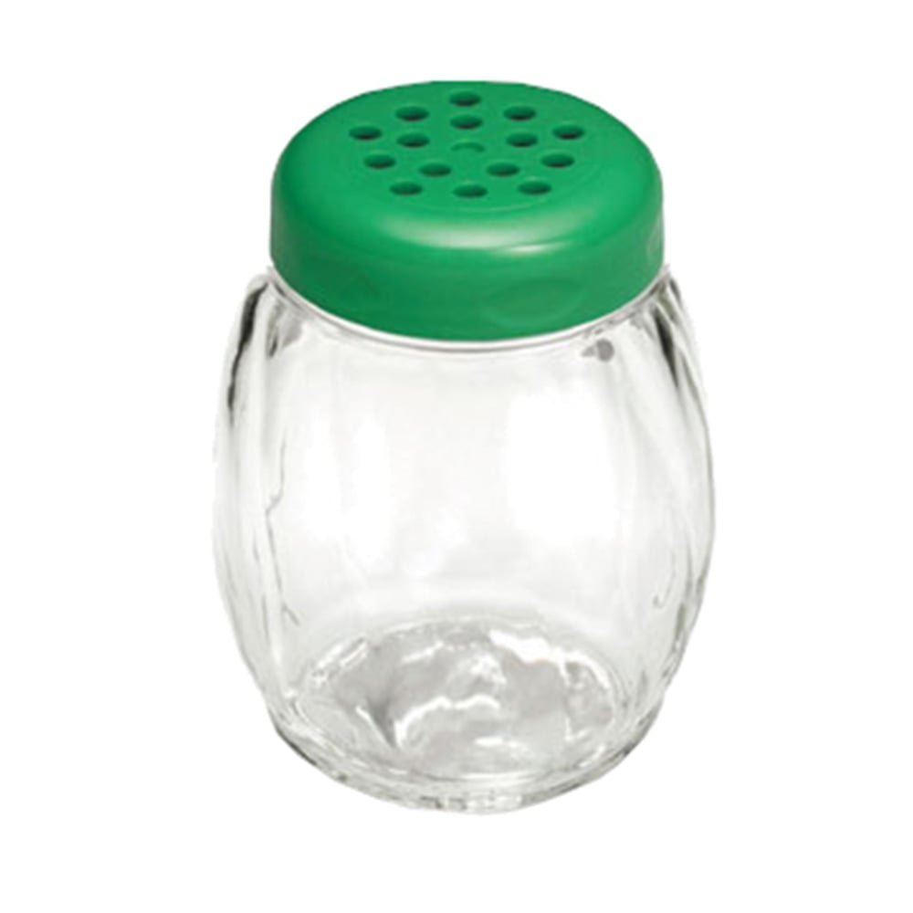 Tablecraft Plastic Shaker With Lid, 6 Oz, Green MPN:P260GR