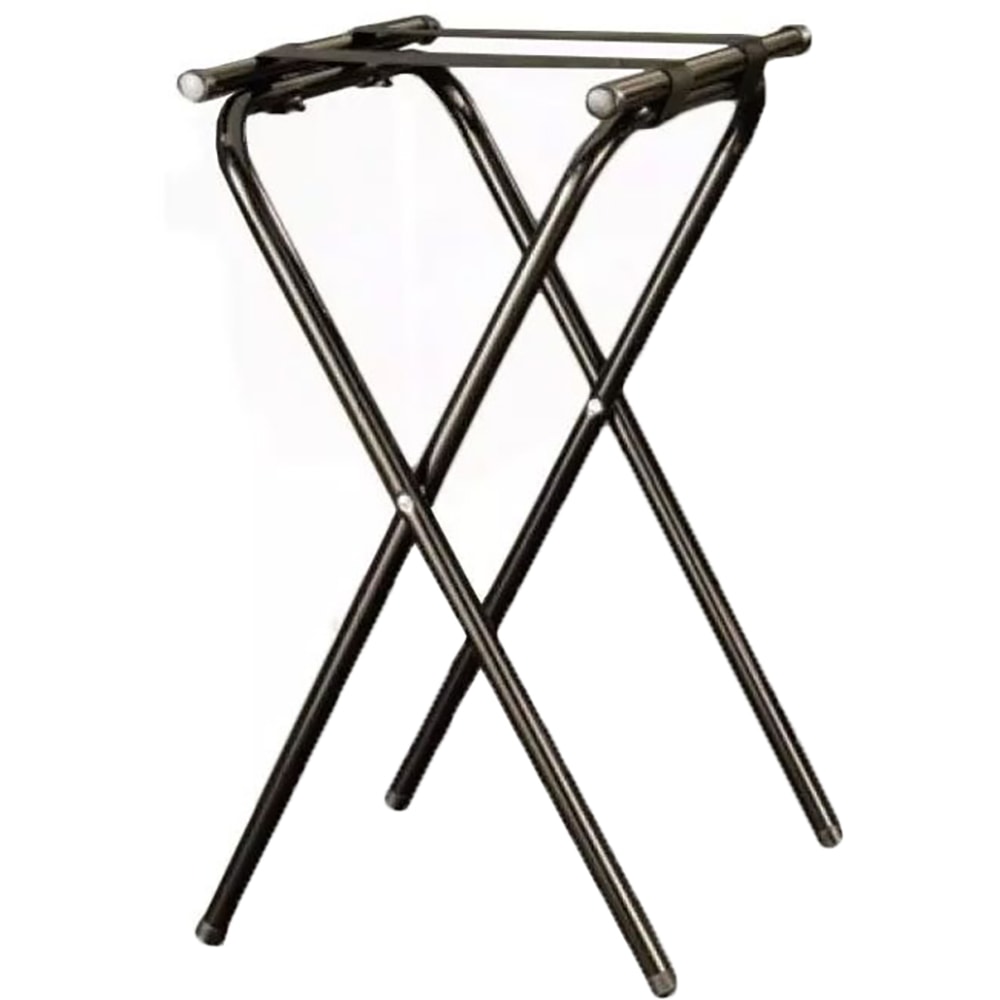 American Metalcraft Deluxe Folding Tray Stands, 19-1/2in x 15in x 31in, Black, Pack Of 6 Stands MPN:CTS31