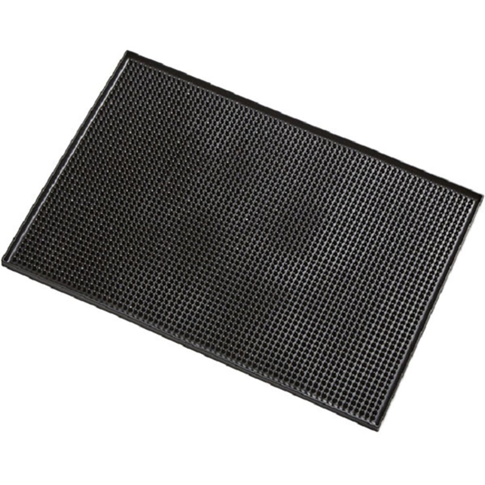 American Metalcraft Rubber Bar Mats, 12in x 18in, Black, Pack Of 12 Mats MPN:IGBLACKBM1218