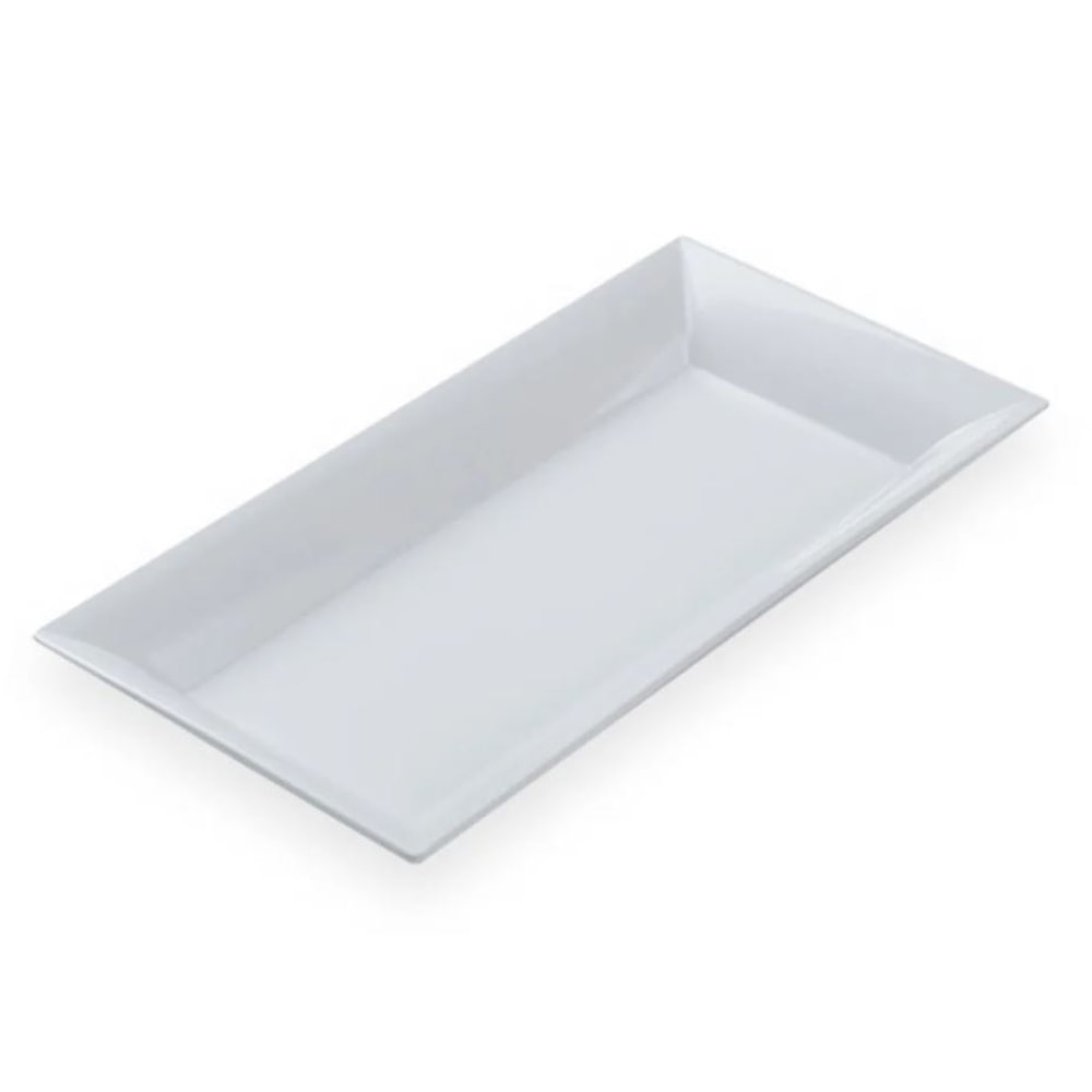 American Metalcraft Melamine Platters, 8-1/4in x 18in, White, Case Of 12 Platters MPN:MEL23