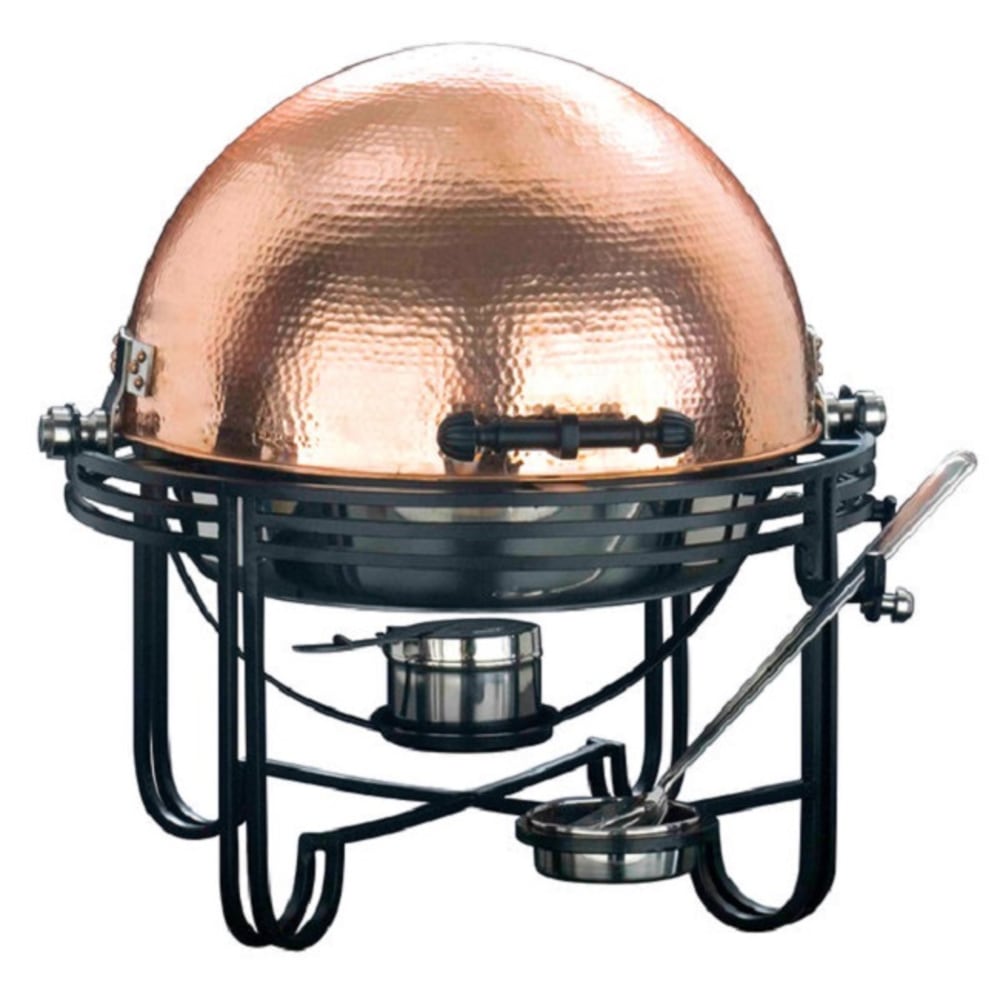 American Metalcraft Roll-Top Chafer With Cover, Round, 6 Qt, Hammered Copper MPN:MESA91C