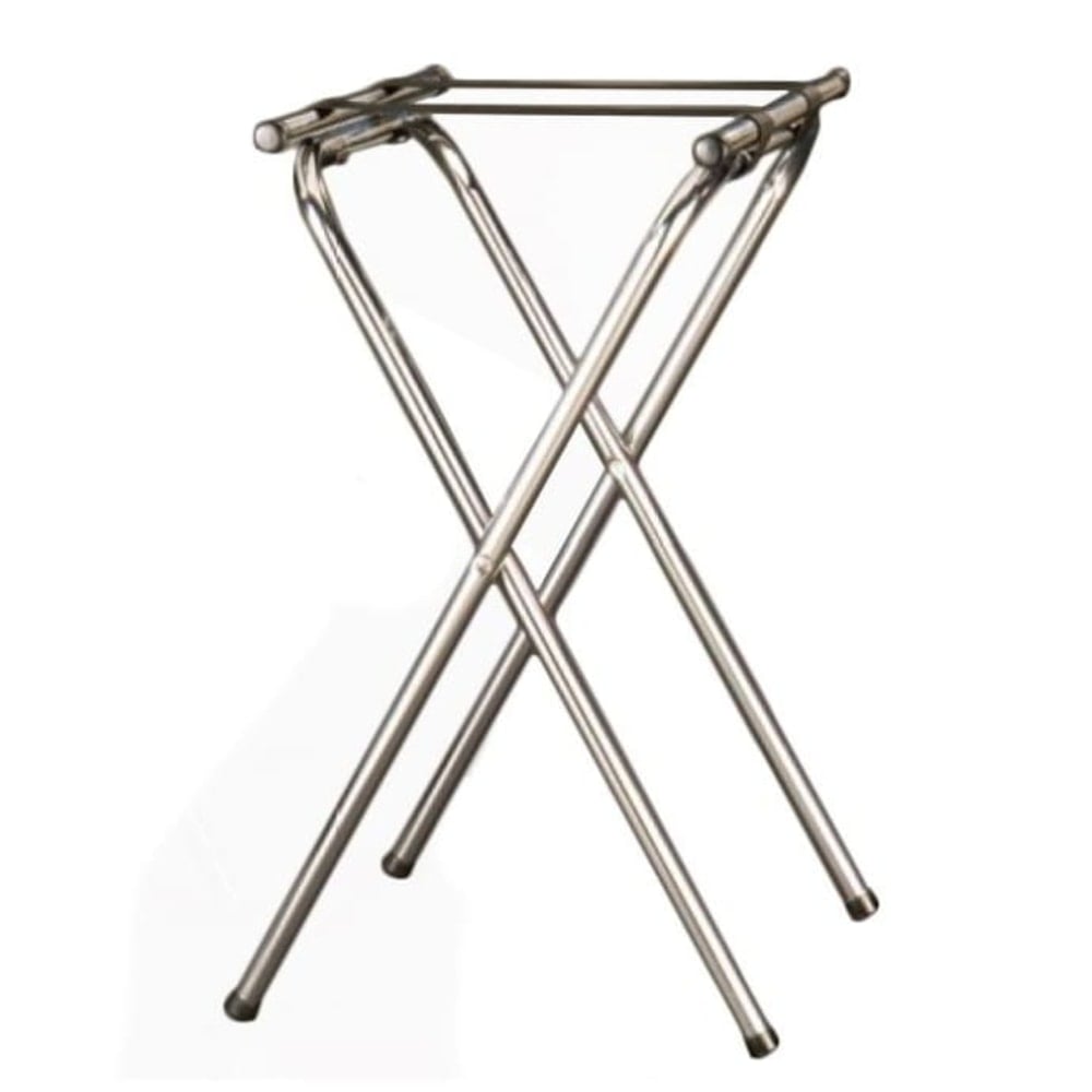 American Metalcraft Deluxe Folding Tray Stands, 31in, Silver, Pack Of 6 Stands MPN:TRSD1815