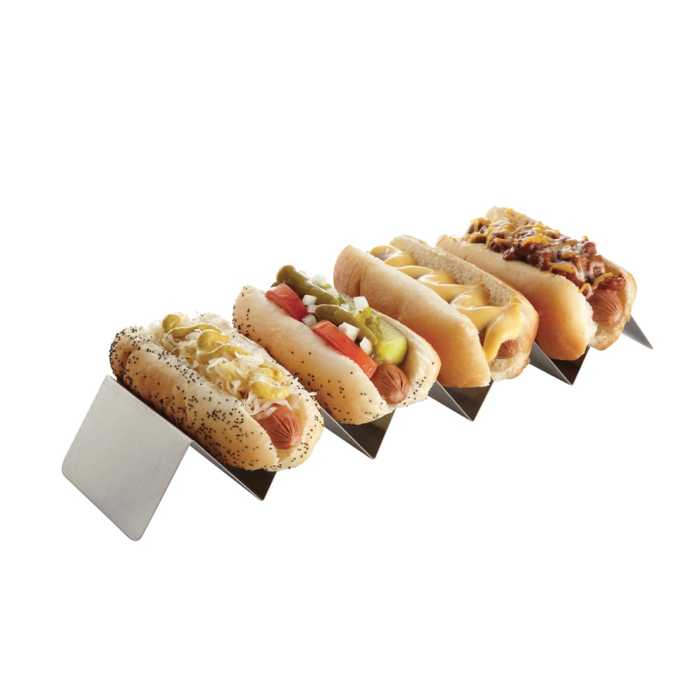 American Metalcraft 5-Compartment Reversible Taco Holder, 2inH x 13-1/4inW x 4inD MPN:TSH5
