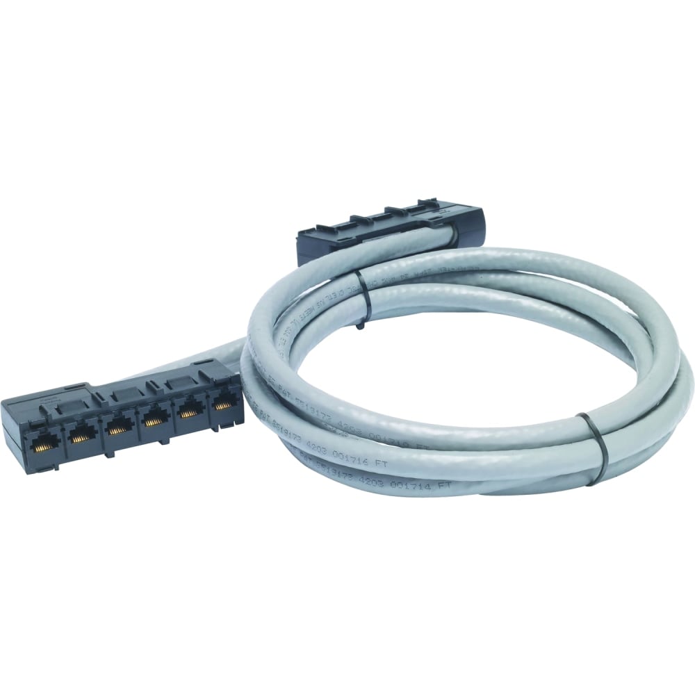 APC Cat5e CMR Data Distribution Cable - RJ-45 Female - RJ-45 Female - 75ft - Gray MPN:DDCC5E-075