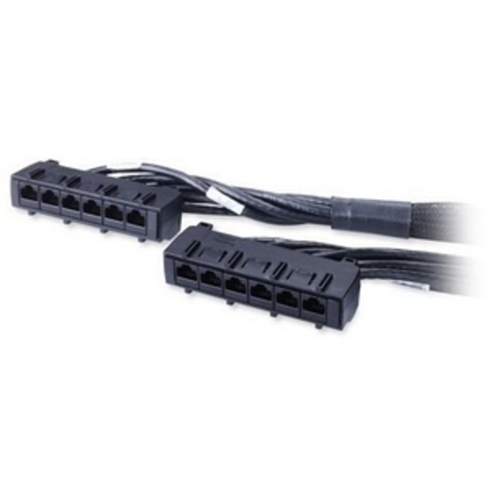 APC Data Distribution Cable, CAT6 UTP CMR 6XRJ-45 Black, 13FT (3.9M) - 13 ft Category 6 Network Cable - DDCC6013 MPN:DDCC6-013