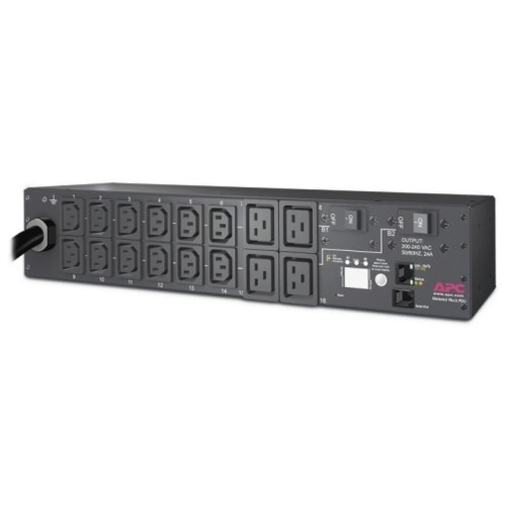 APC NetShelter Rack PDU, Metered, 2U, 5.0kW 208V 30A, (12) C13, (4) C19 outlets - Metered - NEMA L6-30P - AP7811B MPN:AP7811B
