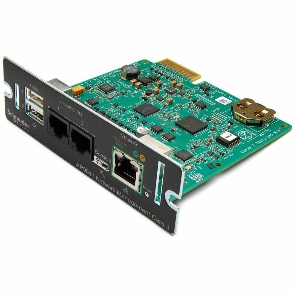 Device monitoring and management, Network Management Cards, NMC3 with Environmental Monitoring, secure remote UPS monitoring and management USB MPN:AP9641