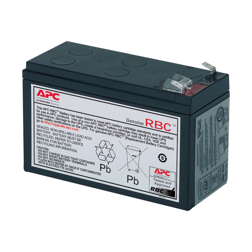 APC Replacement Battery Cartridge #17 - UPS battery - 1x battery - lead acid - black - - RBC17 MPN:RBC17