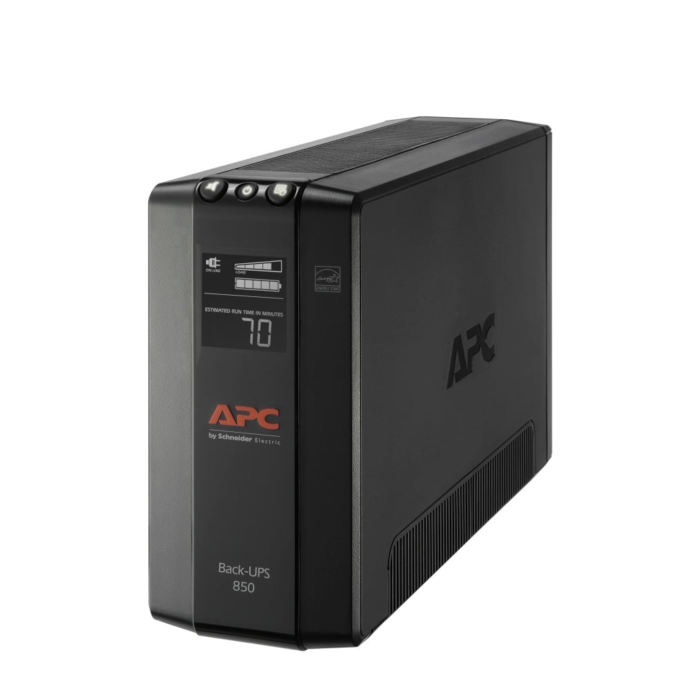 APC Back-UPS Pro BX Compact Tower Uninterruptible Power Supply, 8 Outlets, 850VA/510 Watts, BX850M MPN:BX850M